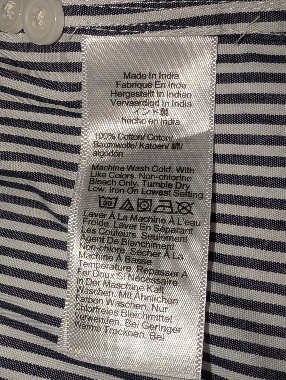 J. Crew Etienne Oversized Fit Stripe Button-Down Shirt Sz S Charcoal White NWOT - Picture 2 of 6